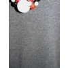 Melanżowy kobiecy sweter OVERSIZE ze ściągaczami - grafitowy